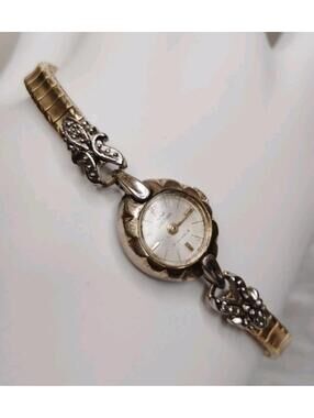 Vintage Waltham Manual Wind Womens Ladies Stretch Band Watch 10K Rolled Gold
